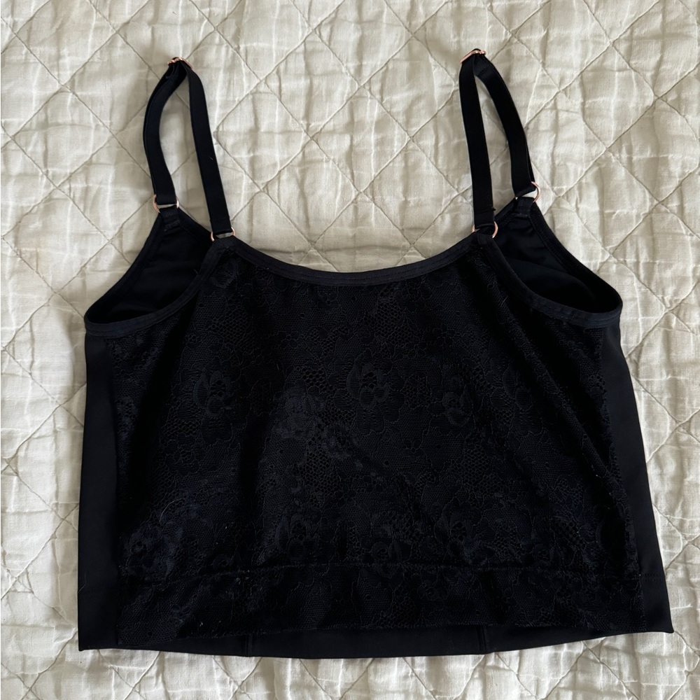 Amelia Pumping and Nursing Crop Cami in Black Size Medium NWOT